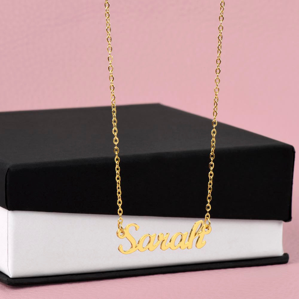 Personalized Name Necklace – Classic Non-Message Card Design