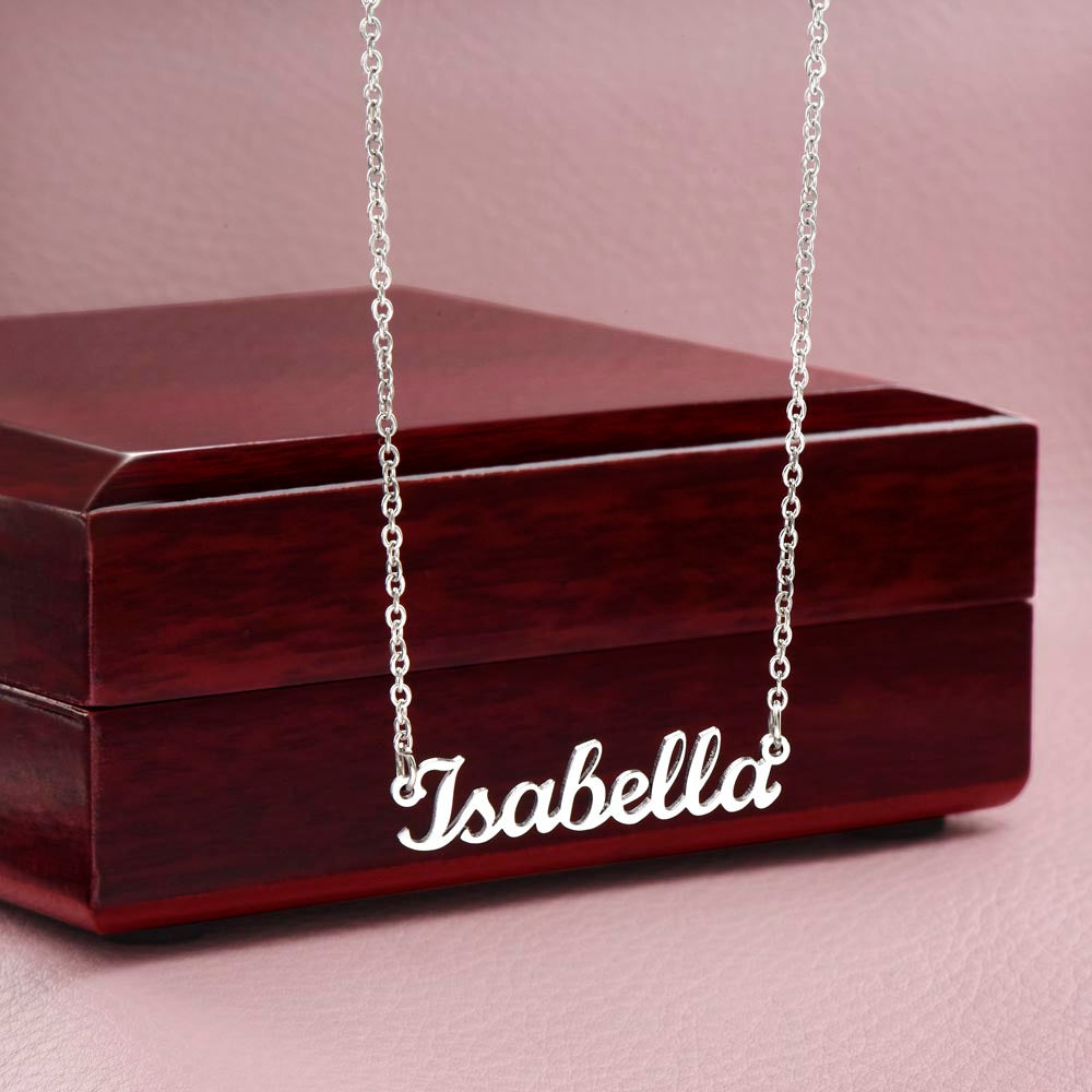 Personalized Name Necklace – Classic Non-Message Card Design