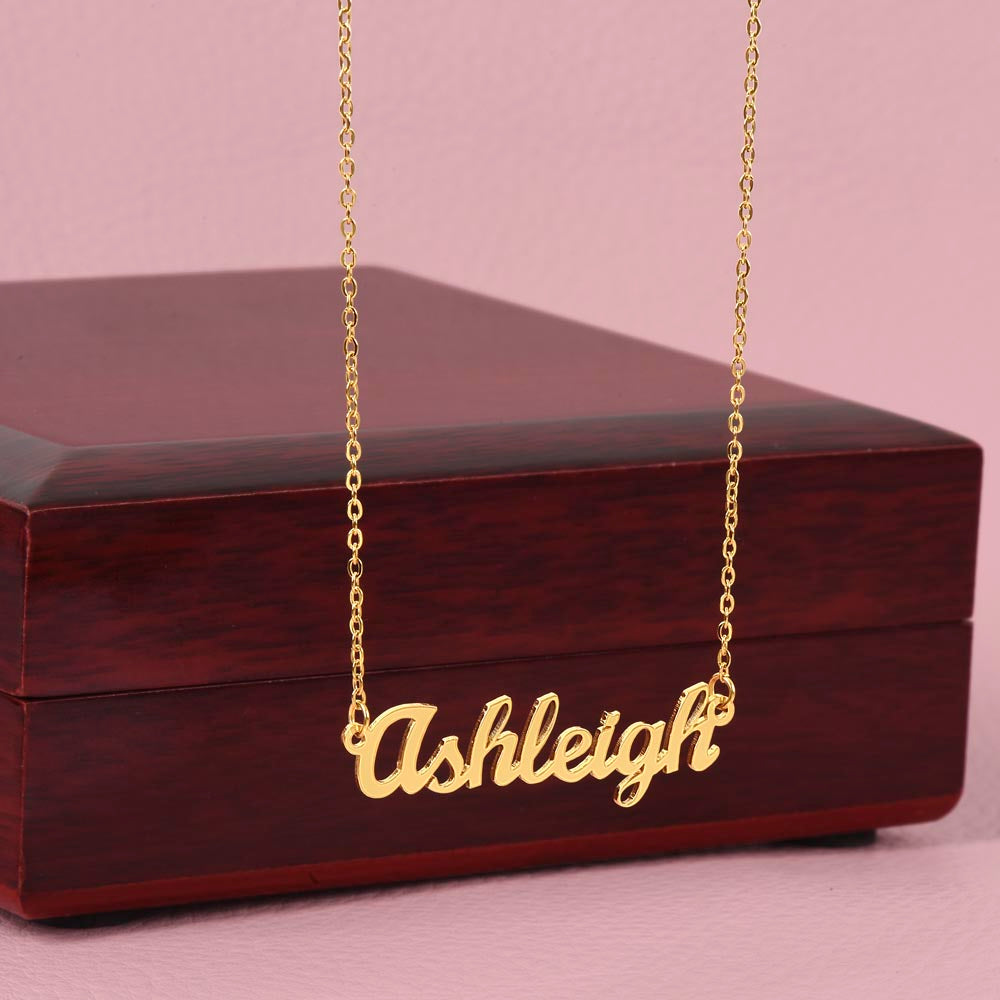 Personalized Name Necklace – Classic Non-Message Card Design