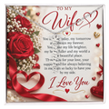 Wife Gift Vertical Name Necklace – Personalised Jewellery Gift for Her