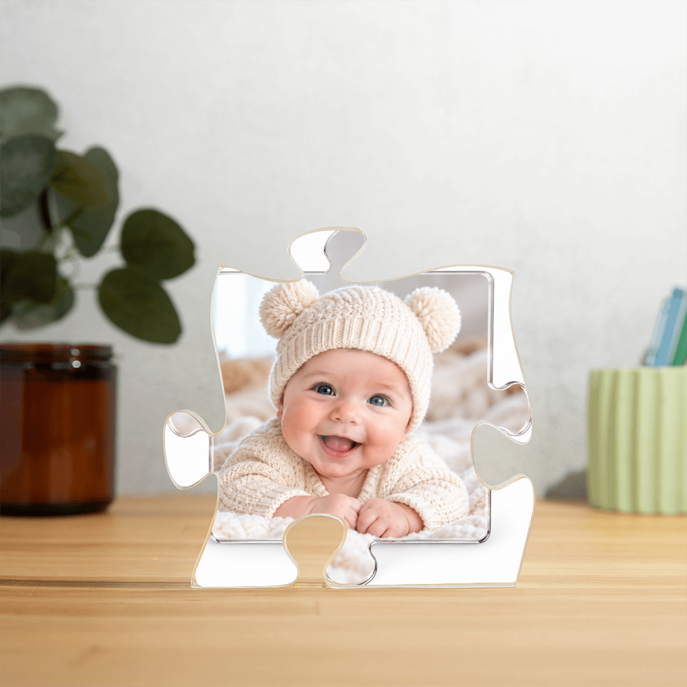 Personalised Acrylic Puzzle Plaque – Custom Photo Keepsake Gift