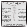 Personalised Flower Name Necklace for Daughter – Beautiful  Special Gift