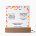 Wife's Gift – Personalised Acrylic Plaque | Romantic Birthday & Anniversary Keepsake