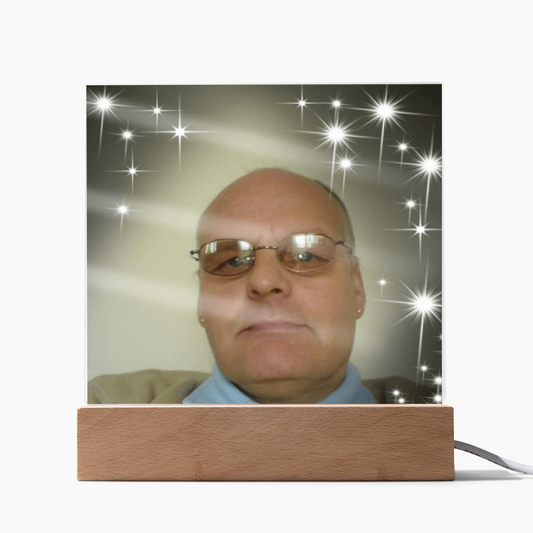 Personalized Acrylic Square Plaque – Cherish Your Loved One Forever”