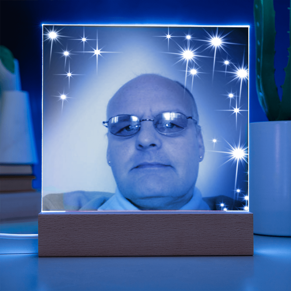 Personalized Acrylic Square Plaque – Cherish Your Loved One Forever”