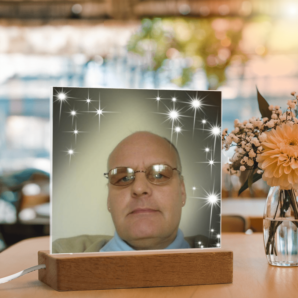 Personalized Acrylic Square Plaque – Cherish Your Loved One Forever”