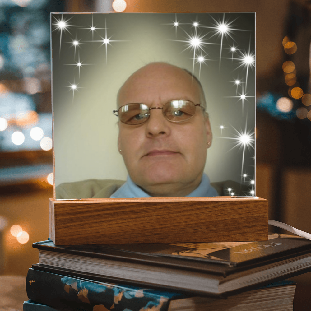 Personalized Acrylic Square Plaque – Cherish Your Loved One Forever”