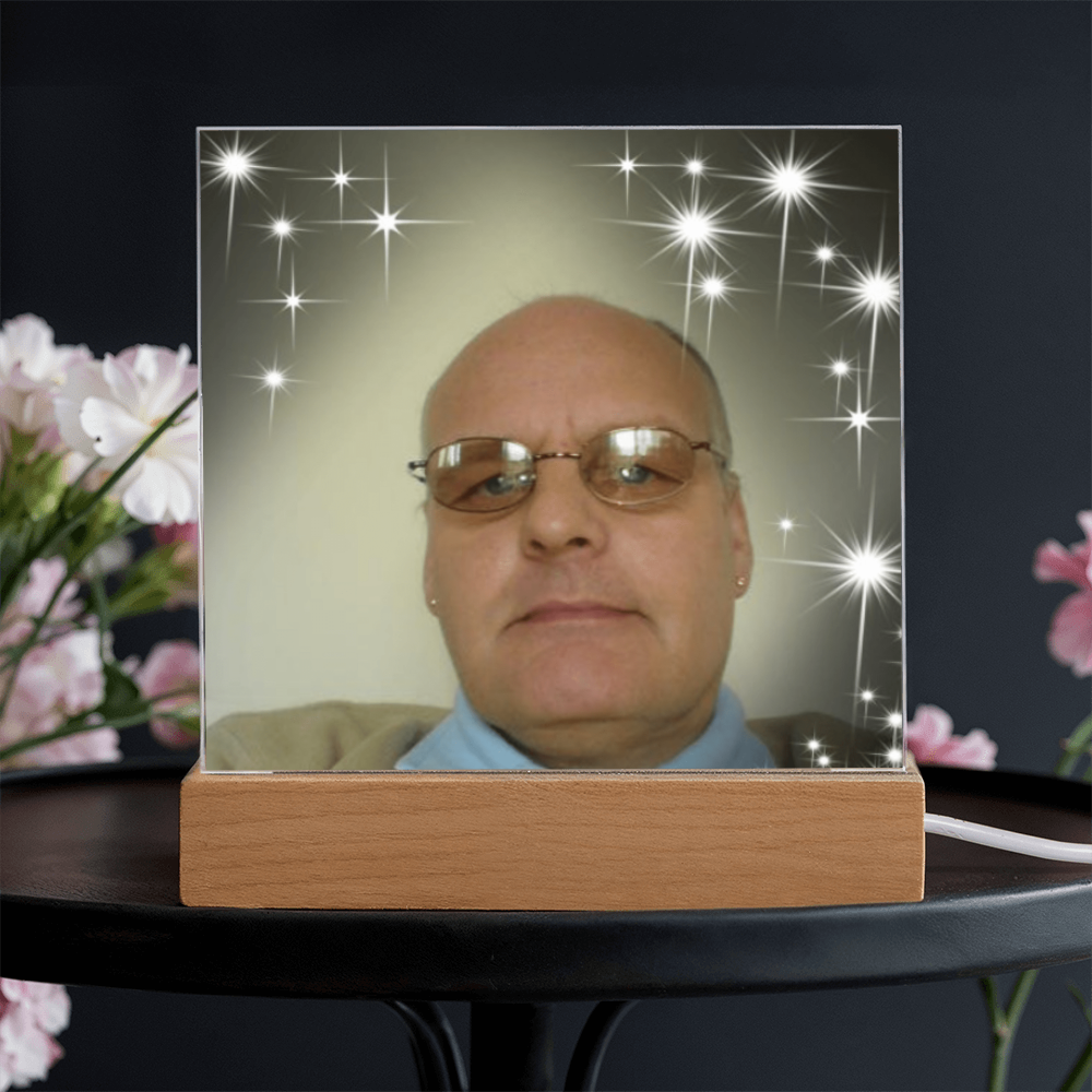 Personalized Acrylic Square Plaque – Cherish Your Loved One Forever”