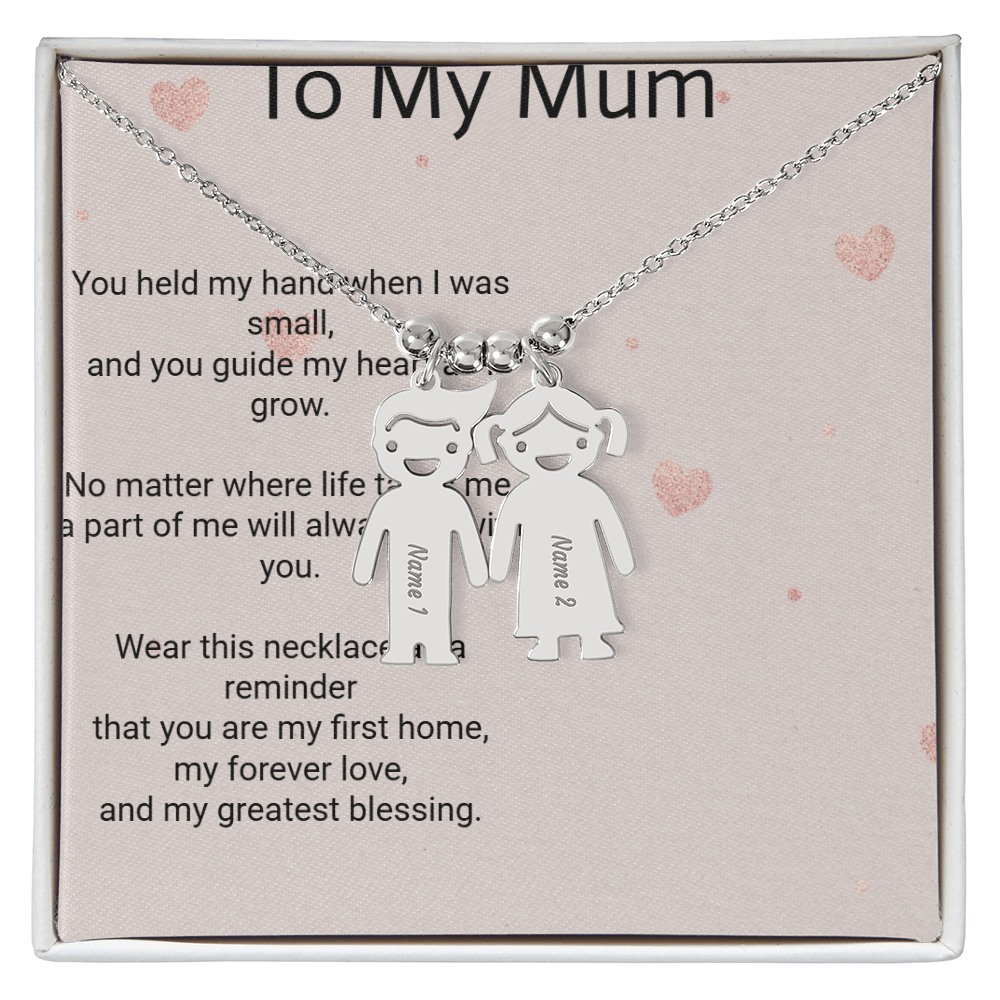 Personalised Engraved Kid Charm Necklace