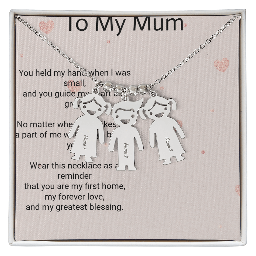 Personalised Engraved Kid Charm Necklace