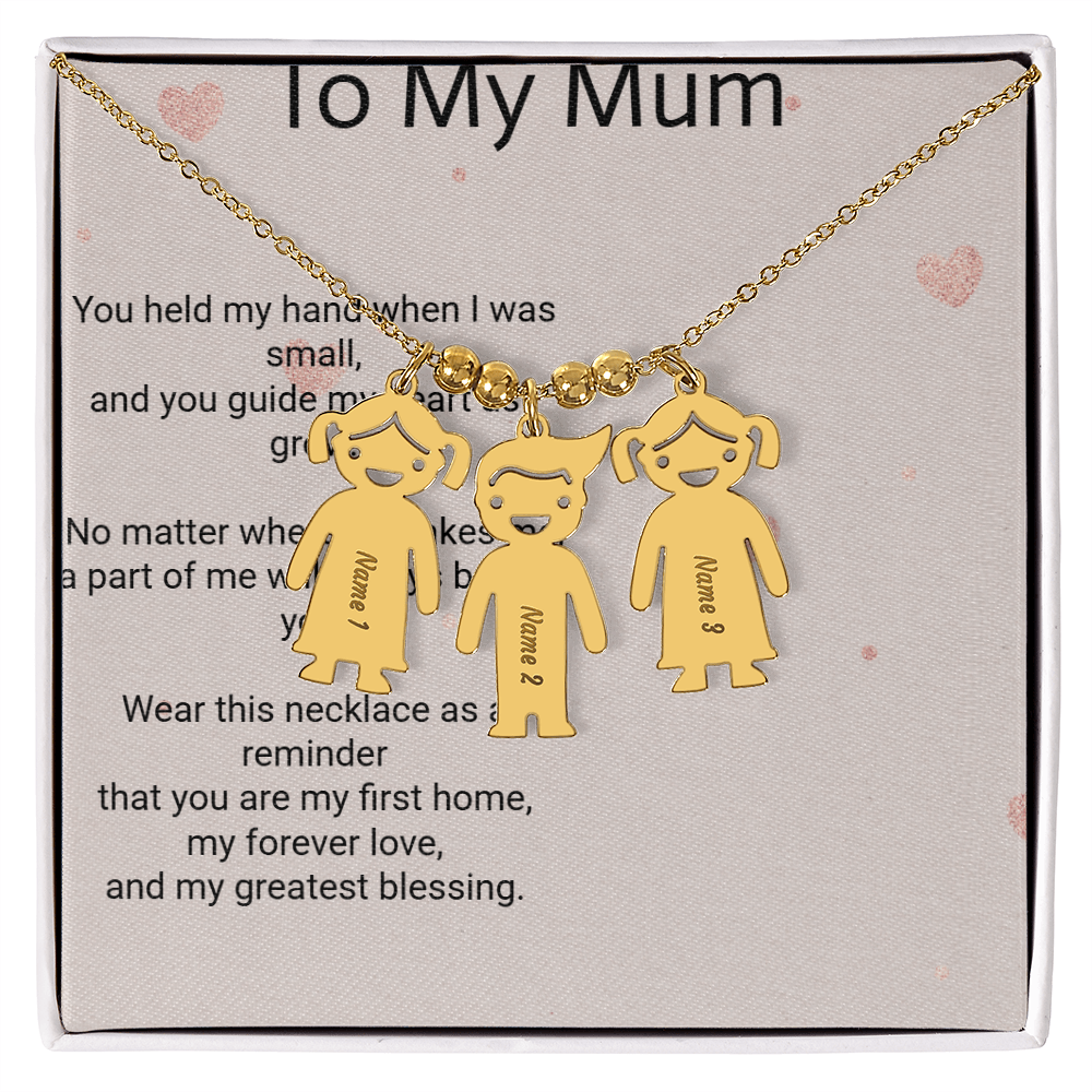 Personalised Engraved Kid Charm Necklace