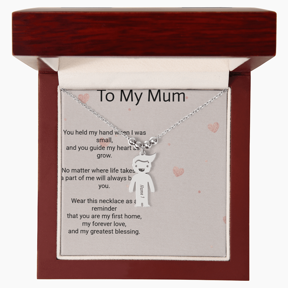 Personalised Engraved Kid Charm Necklace