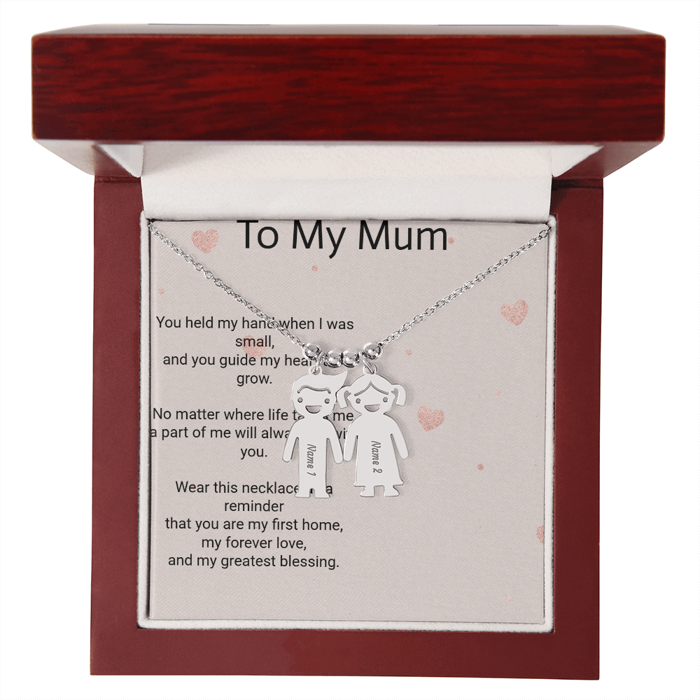 Personalised Engraved Kid Charm Necklace