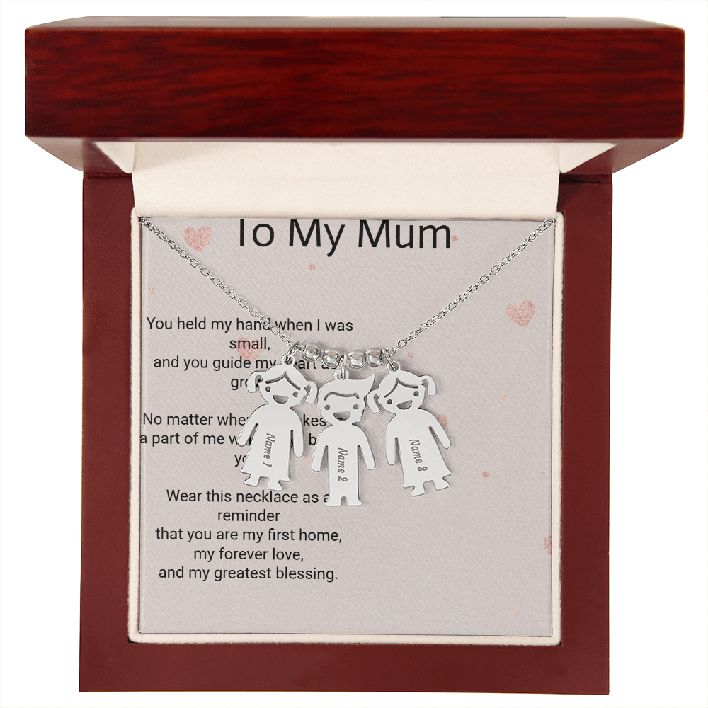 Personalised Engraved Kid Charm Necklace