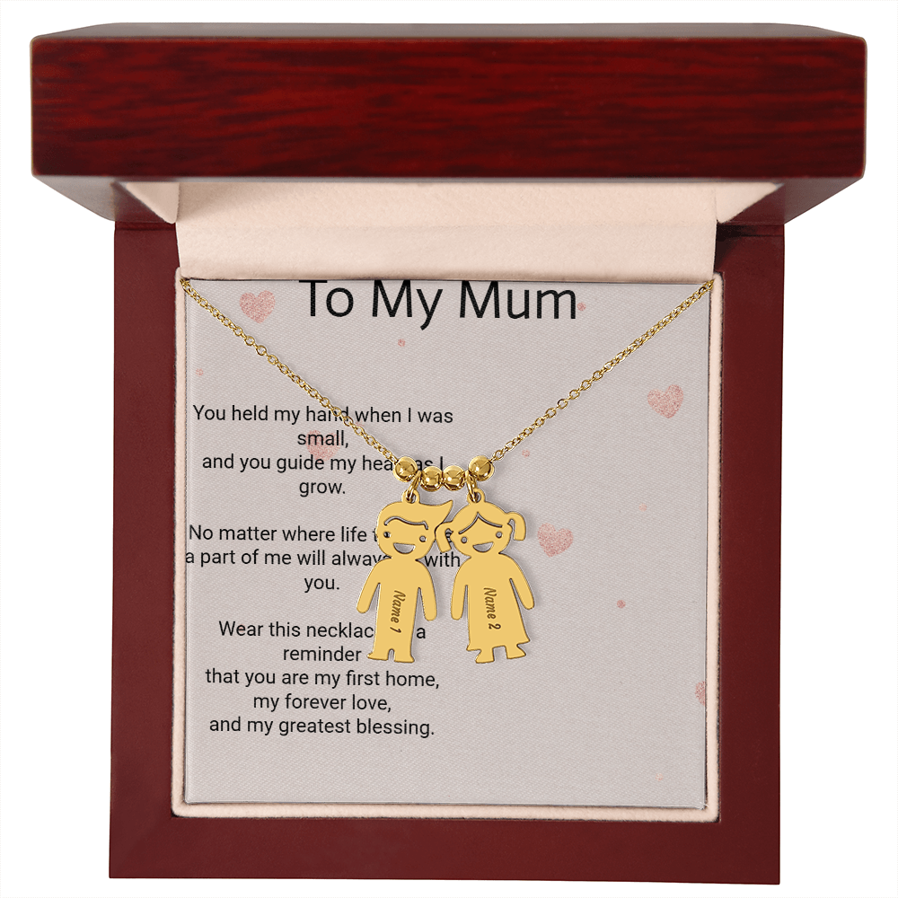 Personalised Engraved Kid Charm Necklace