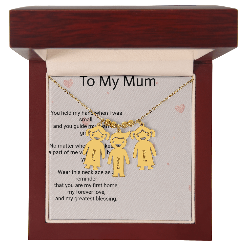 Personalised Engraved Kid Charm Necklace