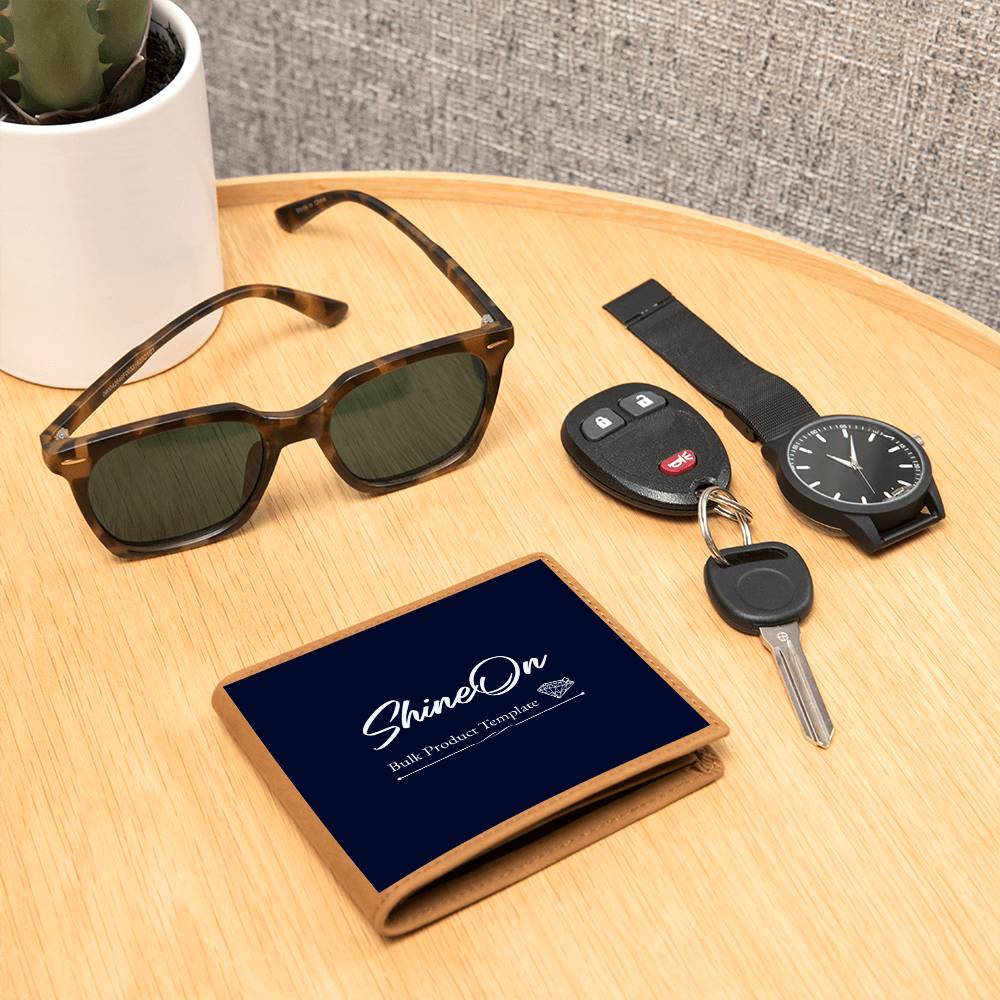 Graphic Leather Wallet – Perfect Gift for Dads & Sons