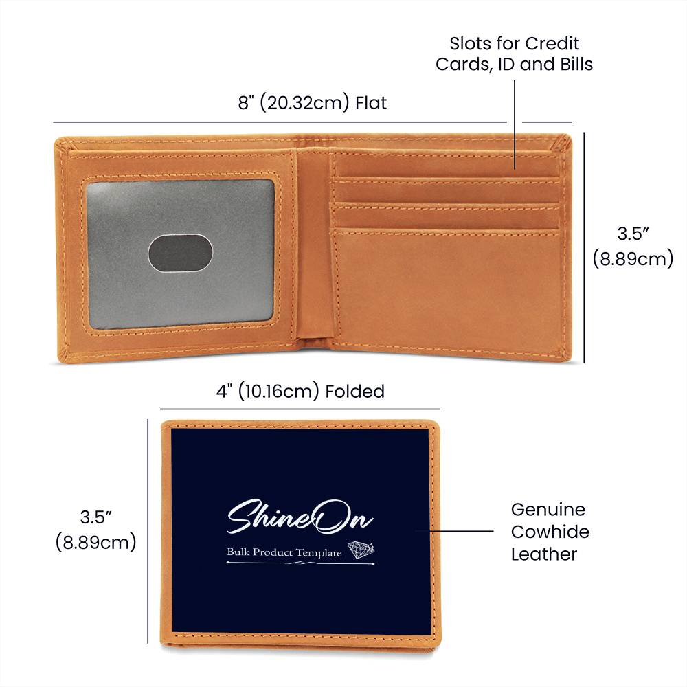Graphic Leather Wallet – Perfect Gift for Dads & Sons