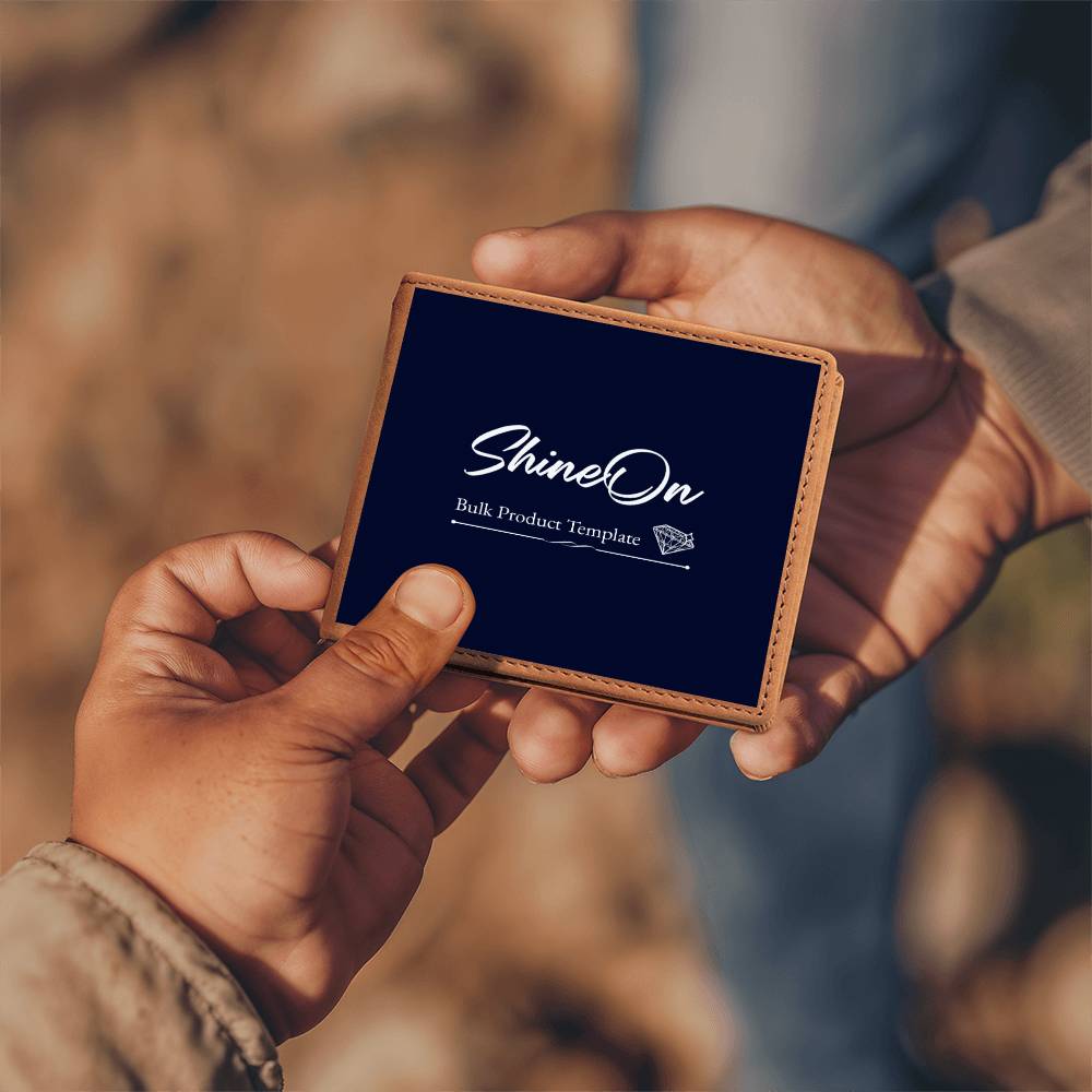 Graphic Leather Wallet – Perfect Gift for Dads & Sons
