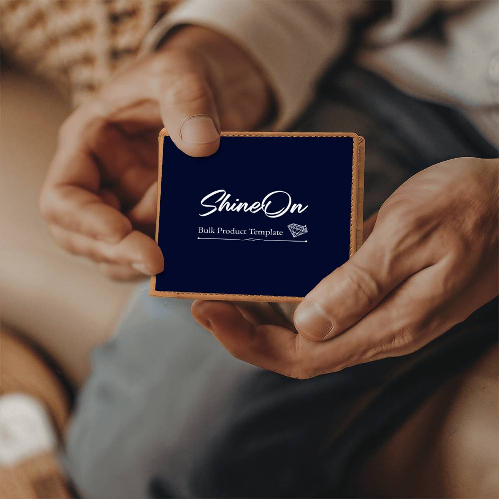 Graphic Leather Wallet – Perfect Gift for Dads & Sons