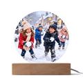 Personalised Round Acrylic Plaque – Custom Photo Keepsake Gift