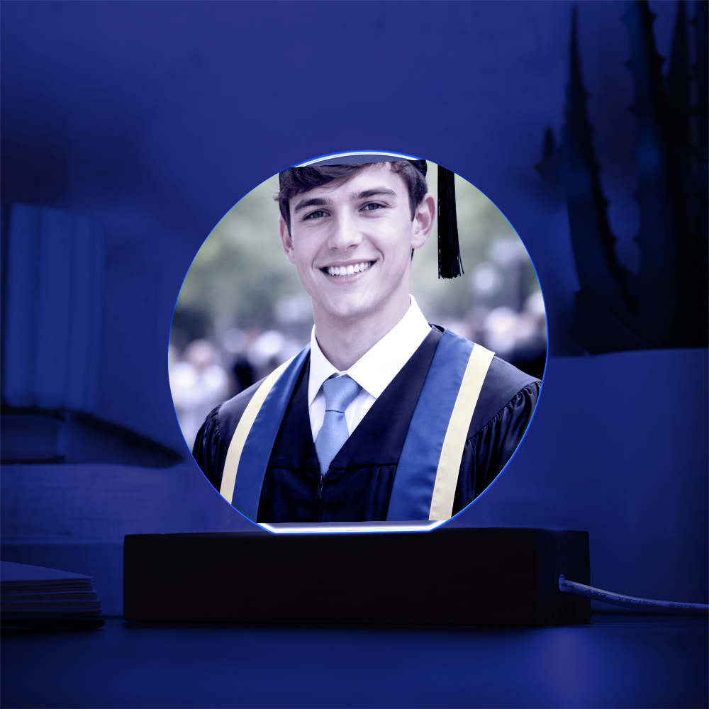 Personalized Graduation LED Acrylic Plaque – Photo Gift for Daughter or Son