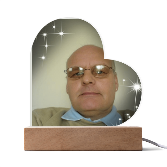 “Forever in My Heart – Custom Acrylic Plaque with Your Special Photo”