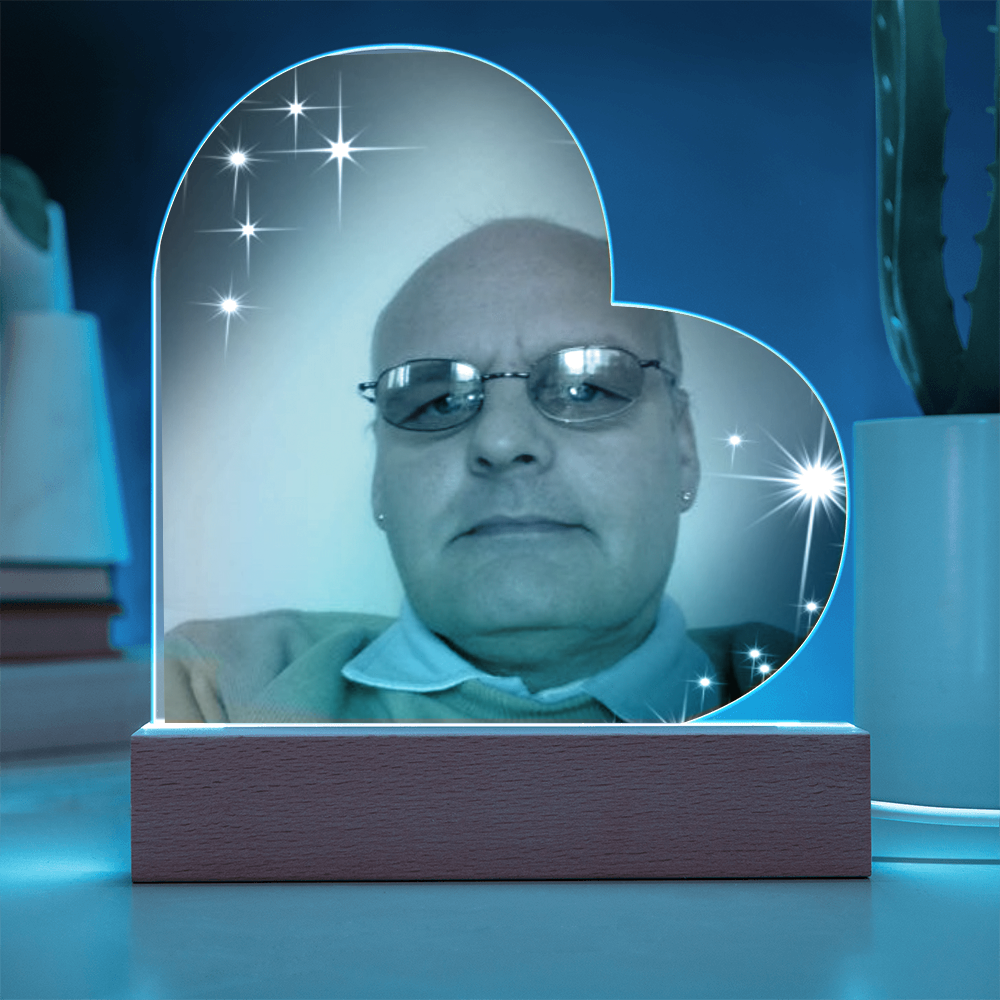 “Forever in My Heart – Custom Acrylic Plaque with Your Special Photo”