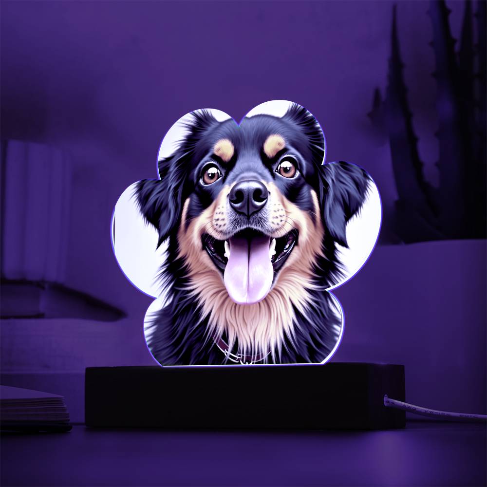 Create a Custom Paw Print Plaque with Your Favorite Pet's Photo