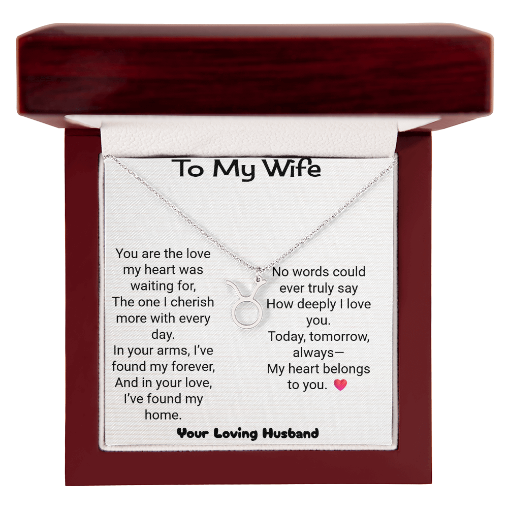 Wife Zodiac Symbol Necklace | Personalised Zodiac Gift