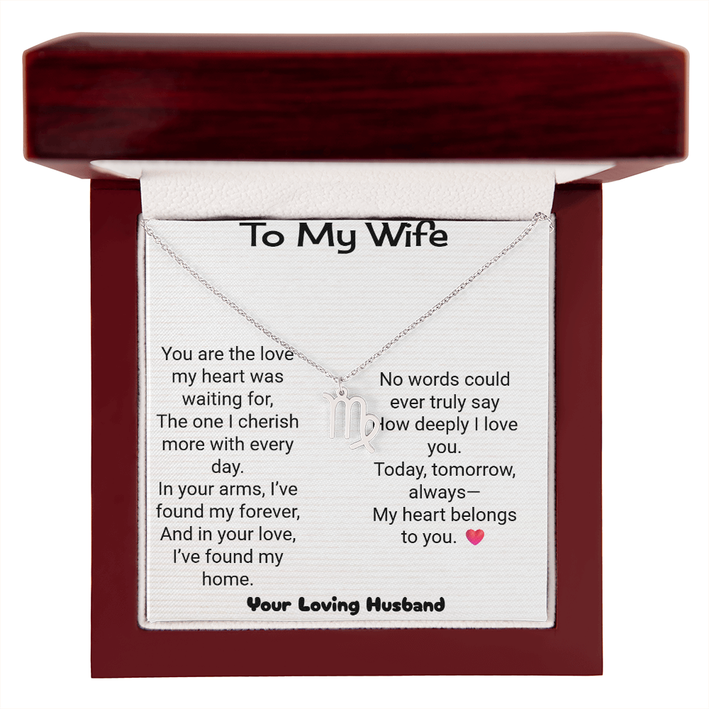 Wife Zodiac Symbol Necklace | Personalised Zodiac Gift
