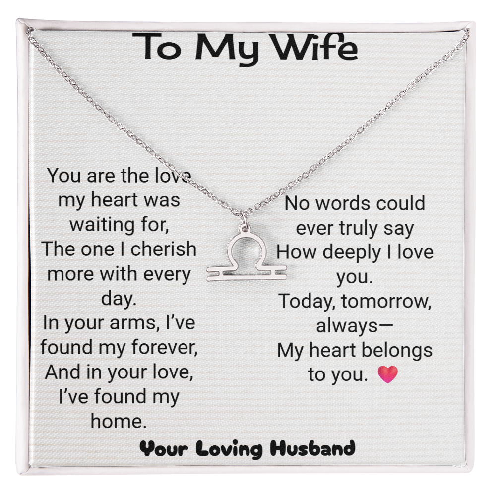 Wife Zodiac Symbol Necklace | Personalised Zodiac Gift