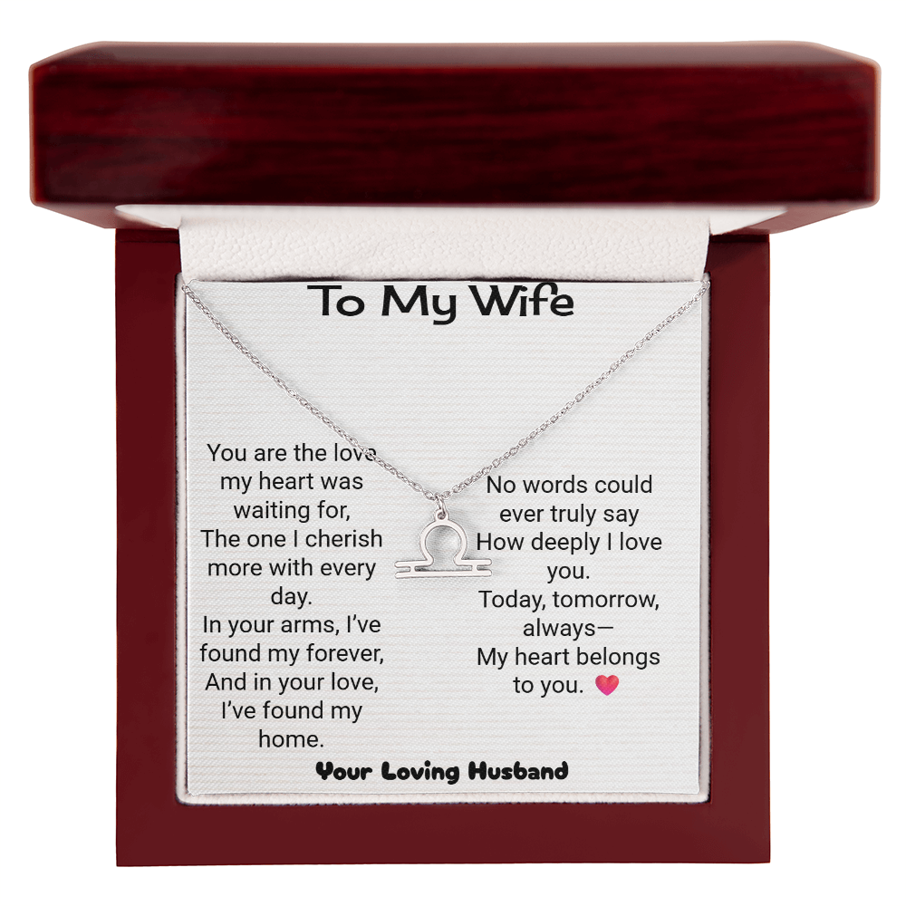 Wife Zodiac Symbol Necklace | Personalised Zodiac Gift