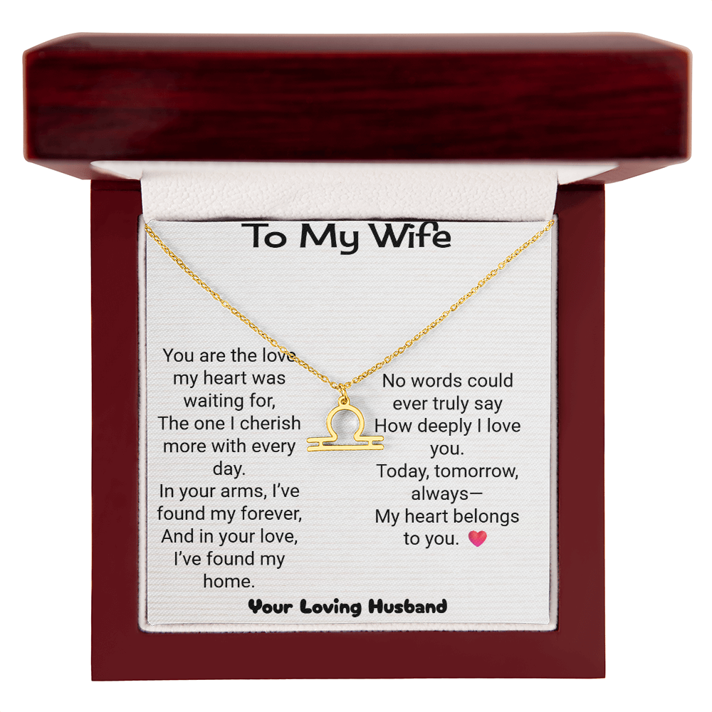 Wife Zodiac Symbol Necklace | Personalised Zodiac Gift