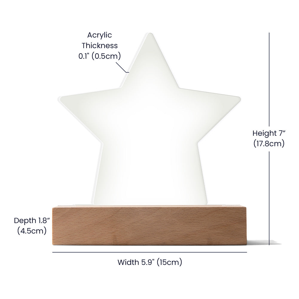 Personalized Star Acrylic Plaque for Someone Special