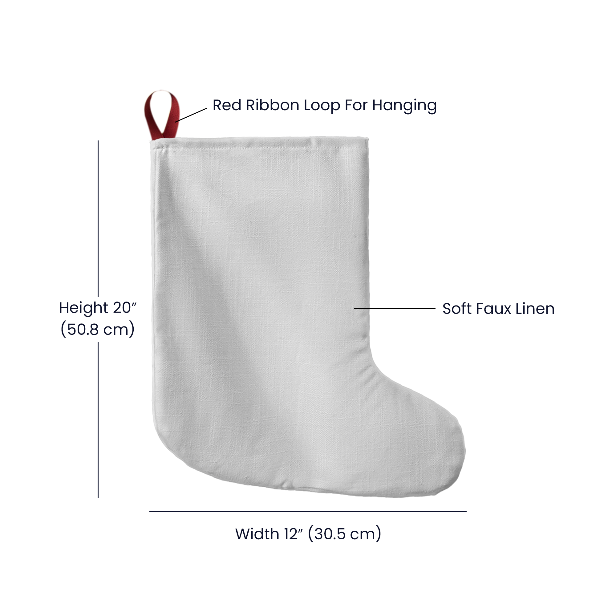 Baby's First Giant Holiday Stocking – Adorable Keepsake for Your Little One's First Christmas