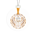 Sister Angel Wings Memorial Acrylic Christmas Tree Ornament