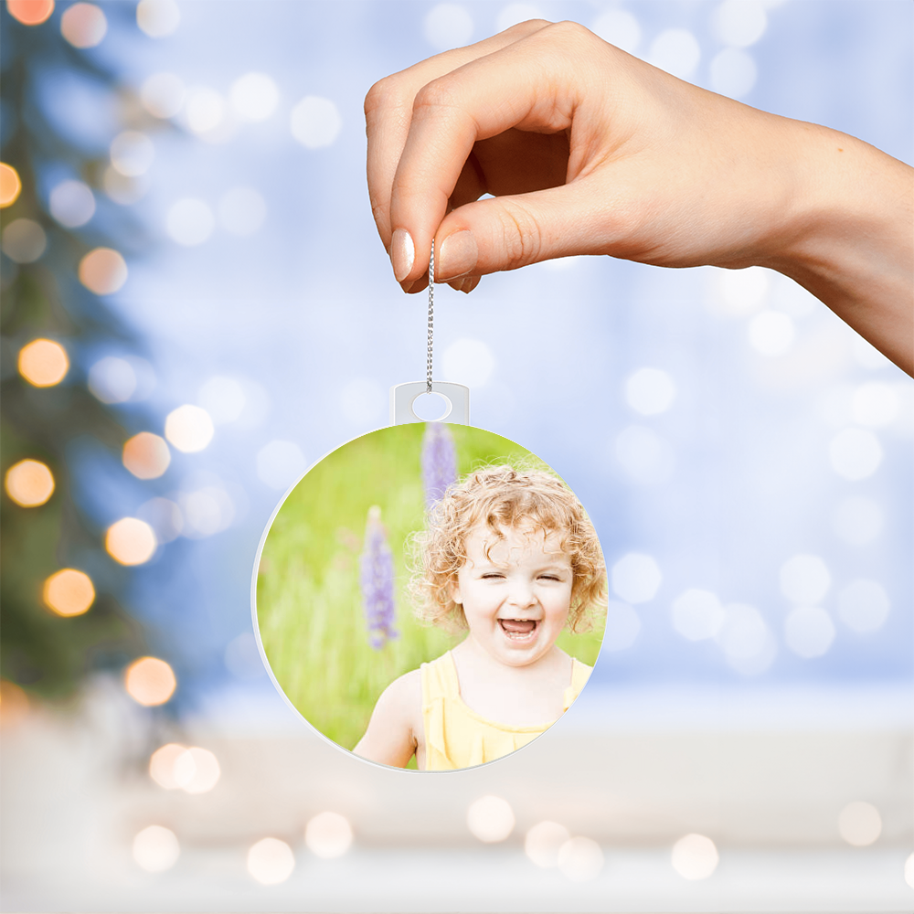 Christmas Acrylic  Bulb Ornament – Cherish Your Loved One Forever”