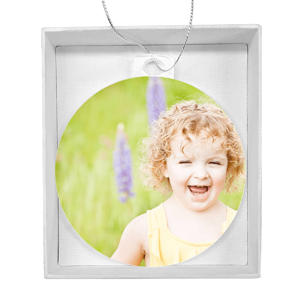 Christmas Acrylic  Bulb Ornament – Cherish Your Loved One Forever”