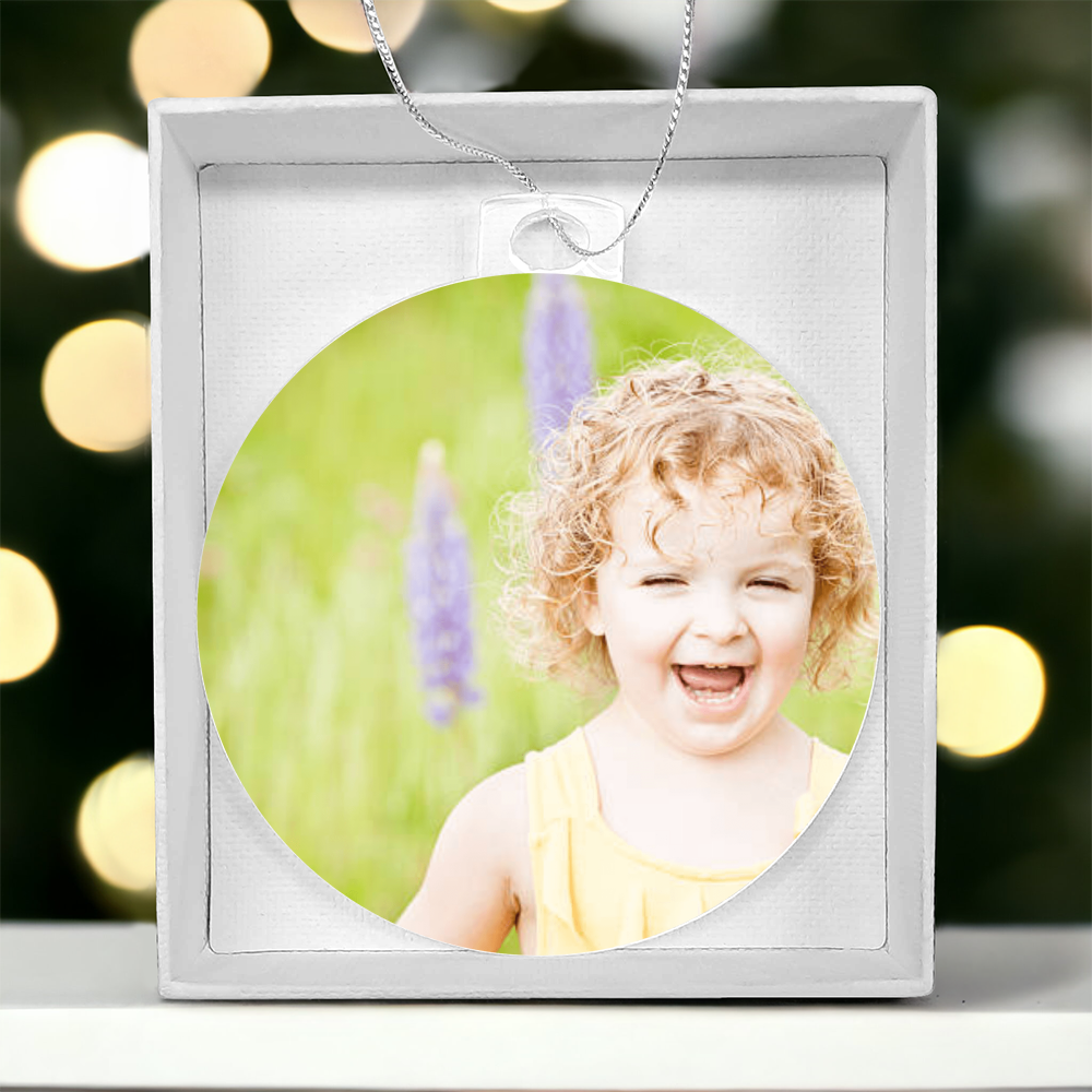 Christmas Acrylic  Bulb Ornament – Cherish Your Loved One Forever”