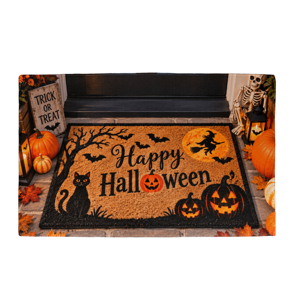 Happy Halloween Door Mat