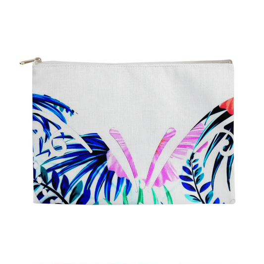 Customizable Large Fabric Zippered Pouch – Ideal for Travel & Organization"