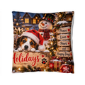 Happy Holidays Christmas Cushion – Festive Holiday Home Décor