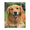 Personalized Dog Memorial Blanket – Custom Pet Loss Keepsake Gift