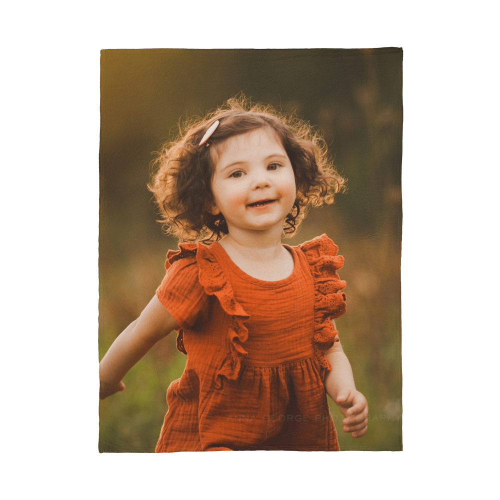 Photo Blanket – Soft Coral Fleece Keepsake Gift