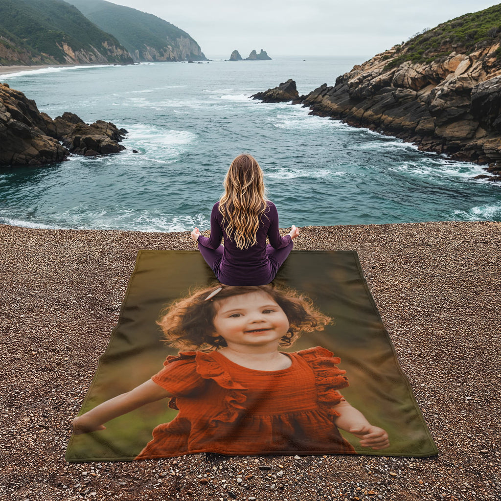 Photo Blanket – Soft Coral Fleece Keepsake Gift