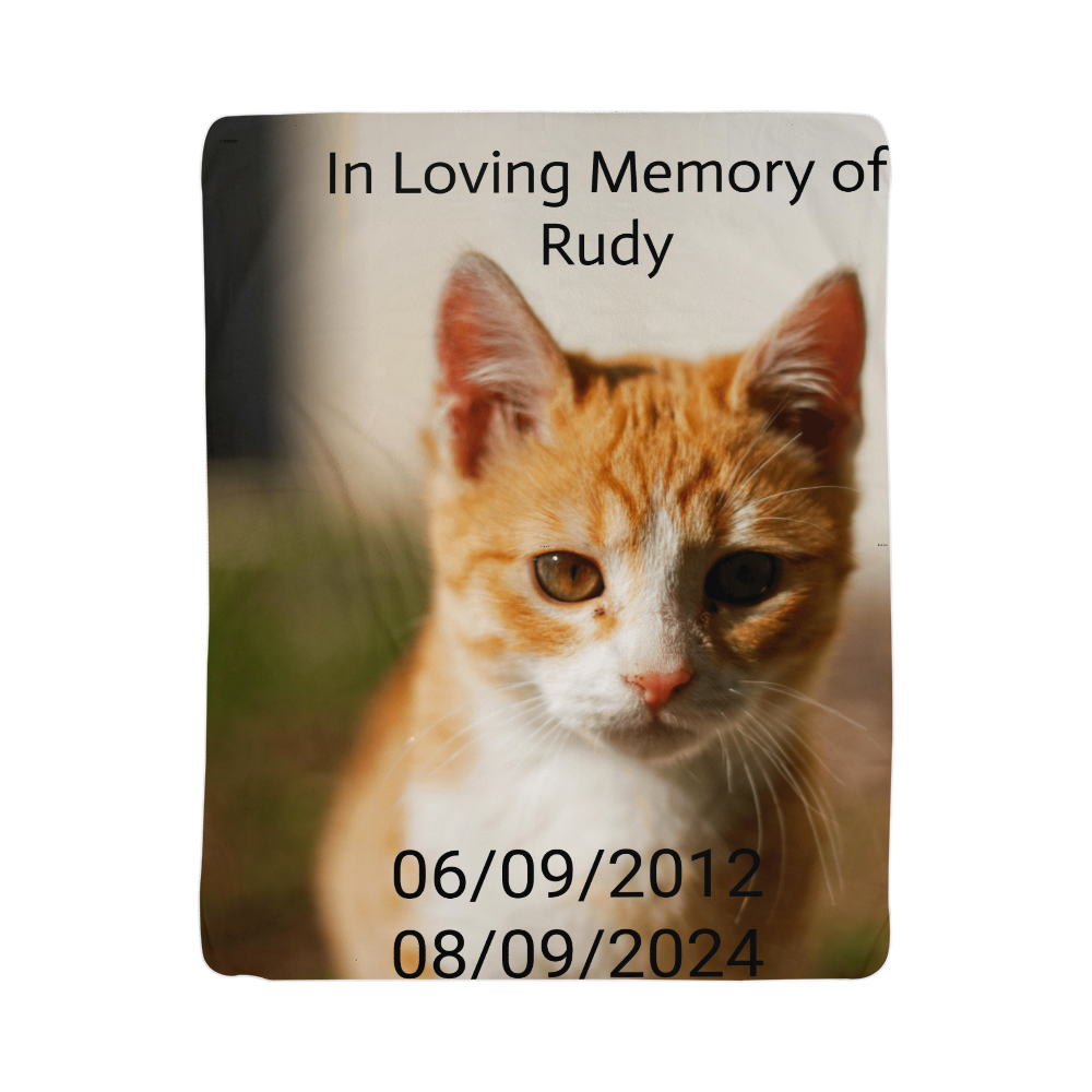 Pet Memorial Fleece Blanket