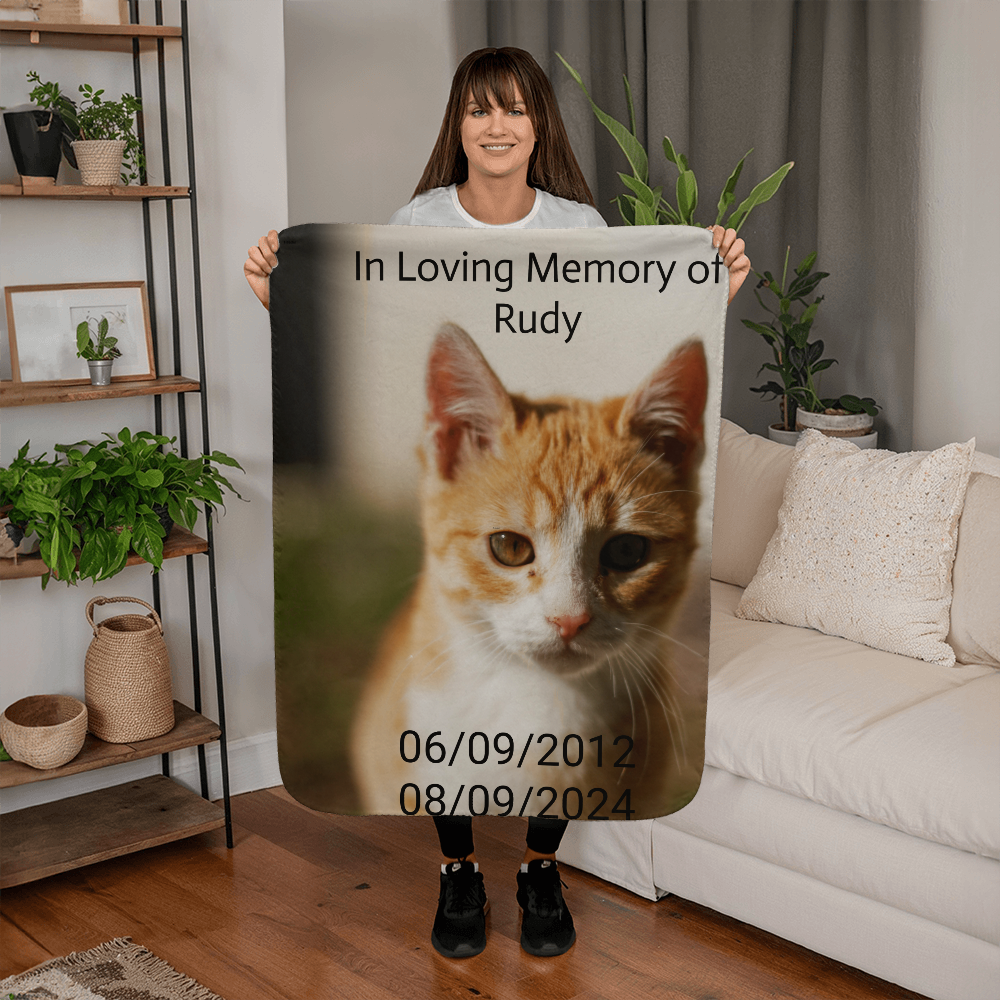 Pet Memorial Fleece Blanket