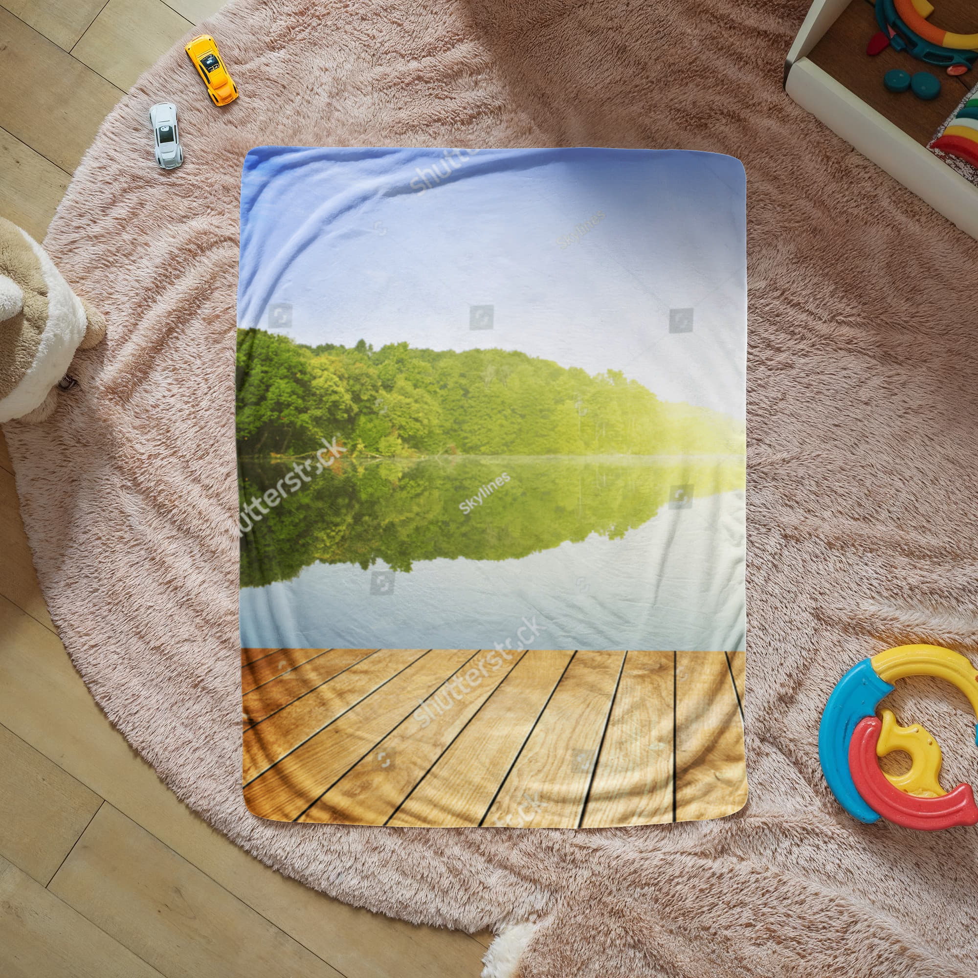 Ultra-Soft Sherpa Fleece Blanket – Personalized with Your Photo