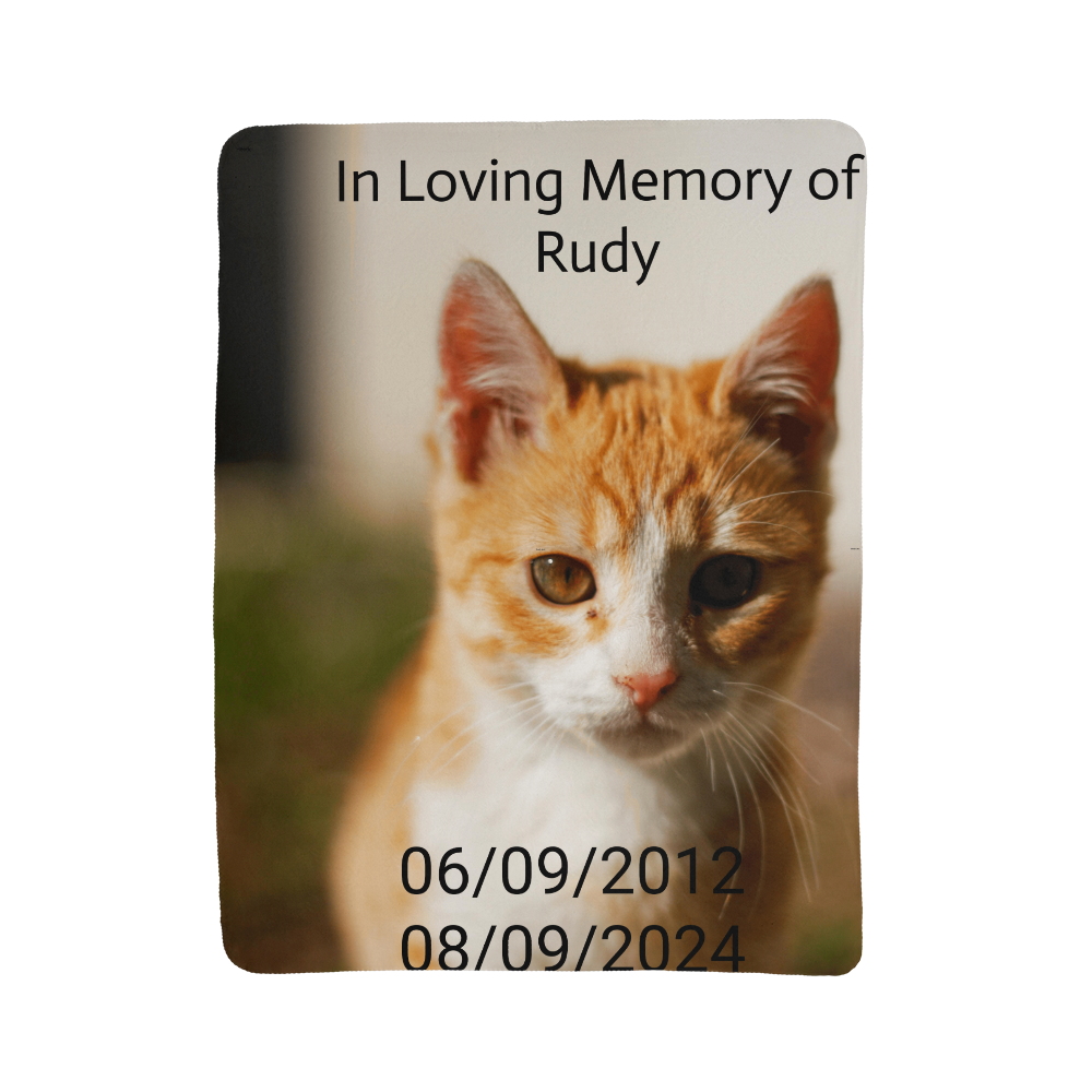 Pet Memorial Fleece Blanket